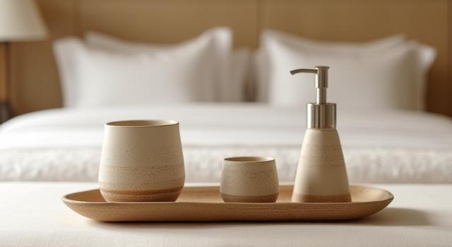 Vajillas personalizadas y amenities de cerámica para el Hotel La Valise en San Miguel